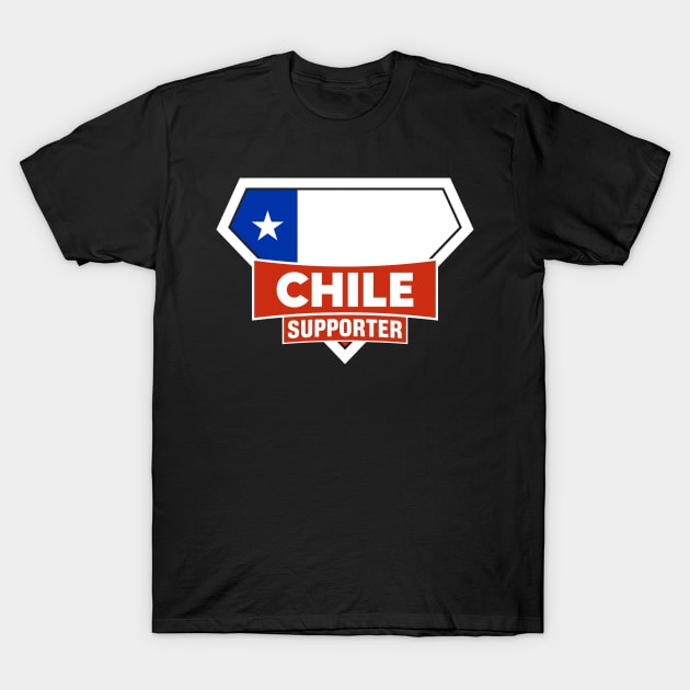 Chile Super Flag Supporter T-Shirt by ASUPERSTORE